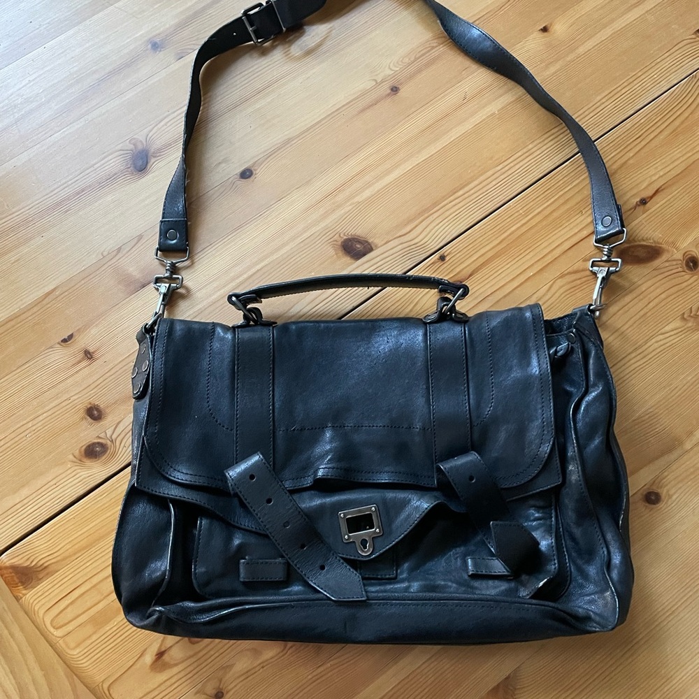 Proenza Schouler PS1 Large Black Bag